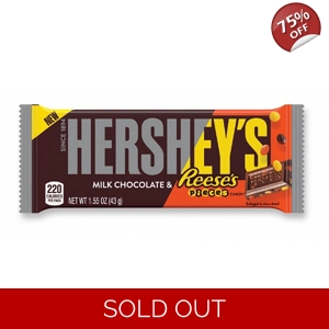 Hersheys Milk Chocolate with Reeses Pieces 43g Hershey's Reeses's Bar